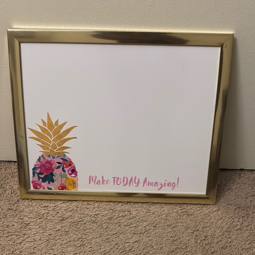Gold Framed Pineapple Wall Art